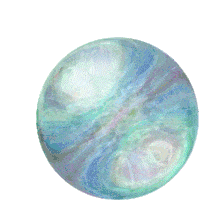 Gif animé billes bleue